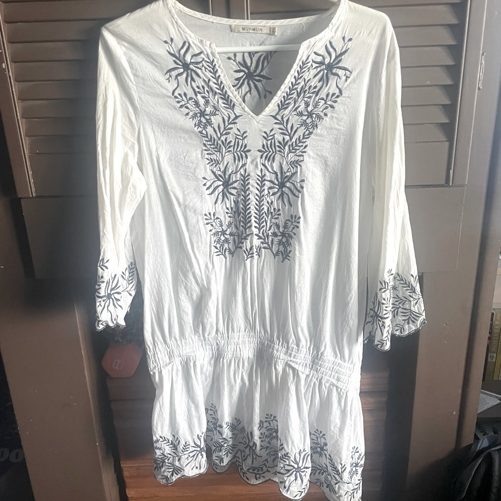 Gorgeous Embroidered Murmur Minidress Blouse